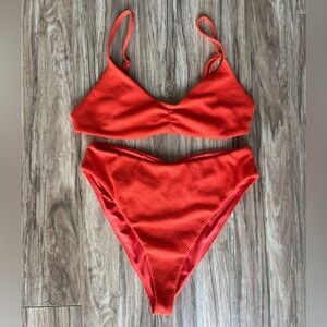 Tularosa Textured Bikini Top + Bottom